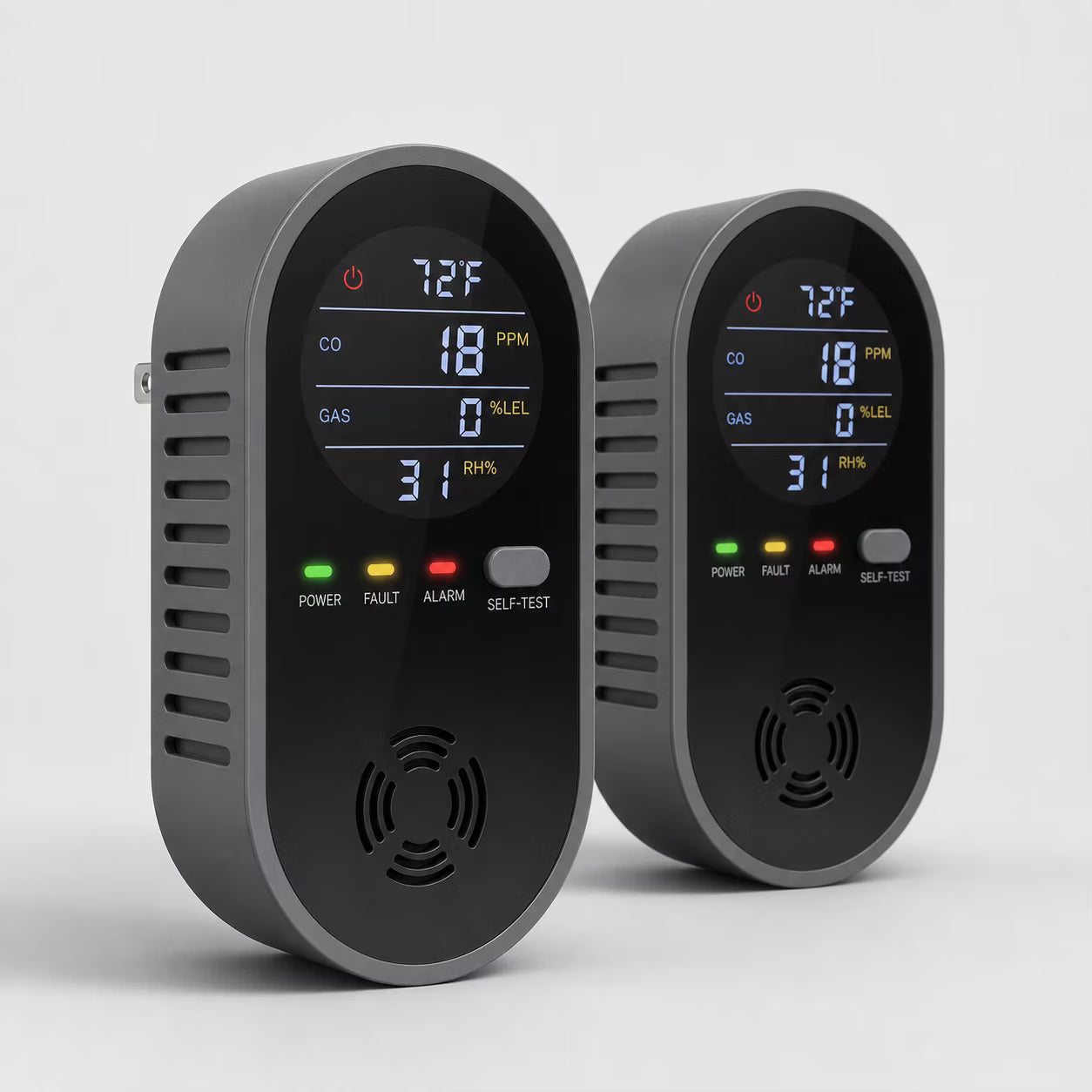 Two Aegis Home Safe monitors